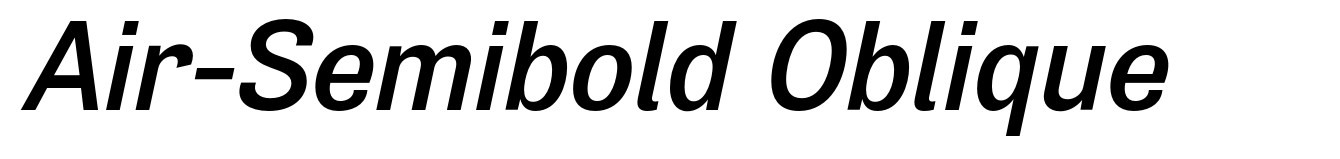 Air-Semibold Oblique